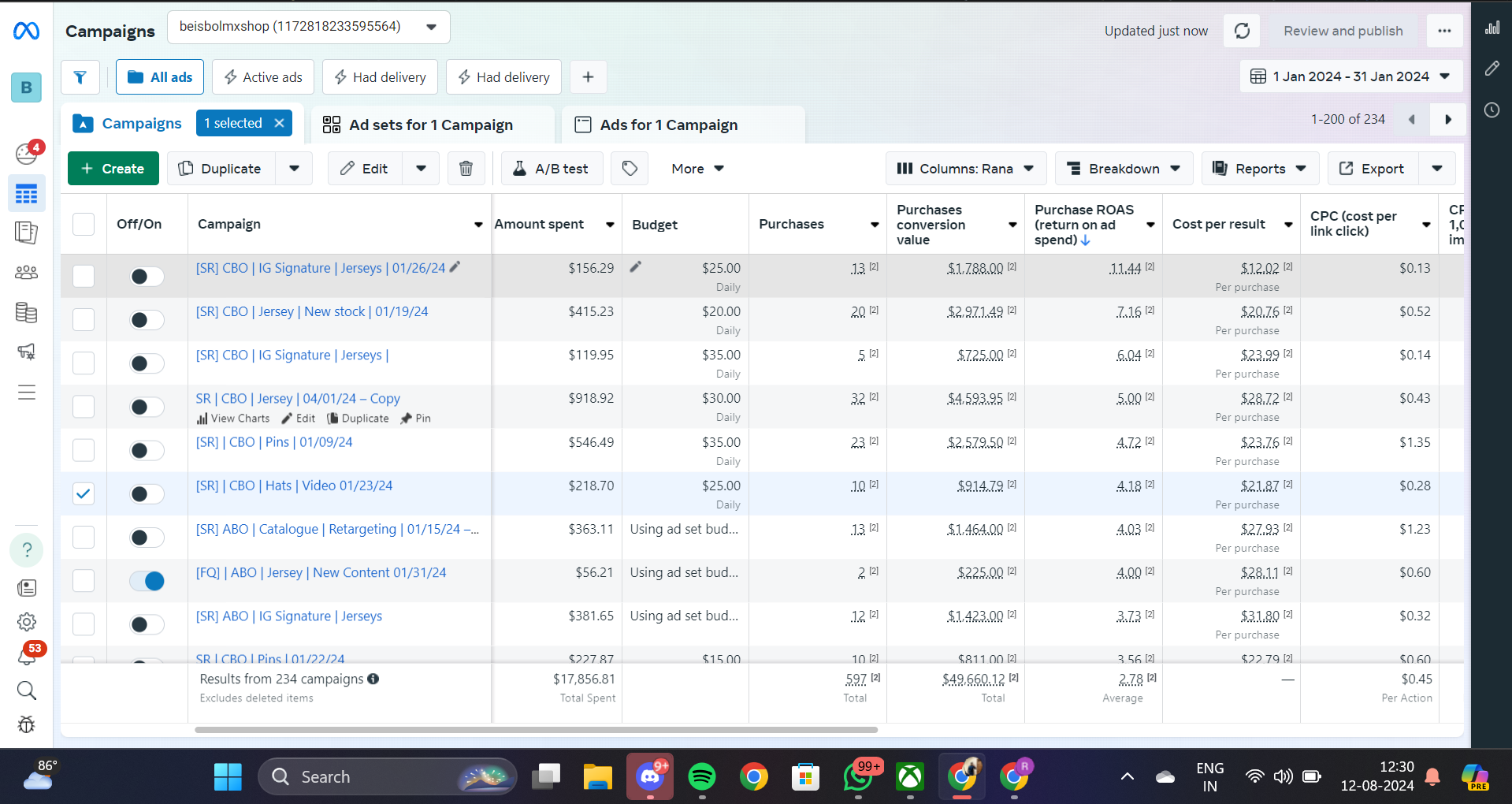 Facebook Ads – US Fashion Brand